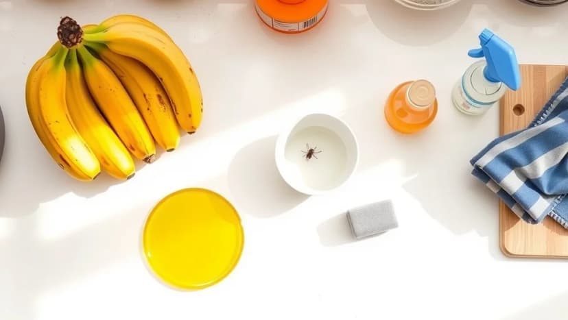 Hur får man bort bananflugor från köket
