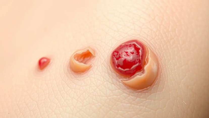 Hur ser det ut när en vårta lossnar