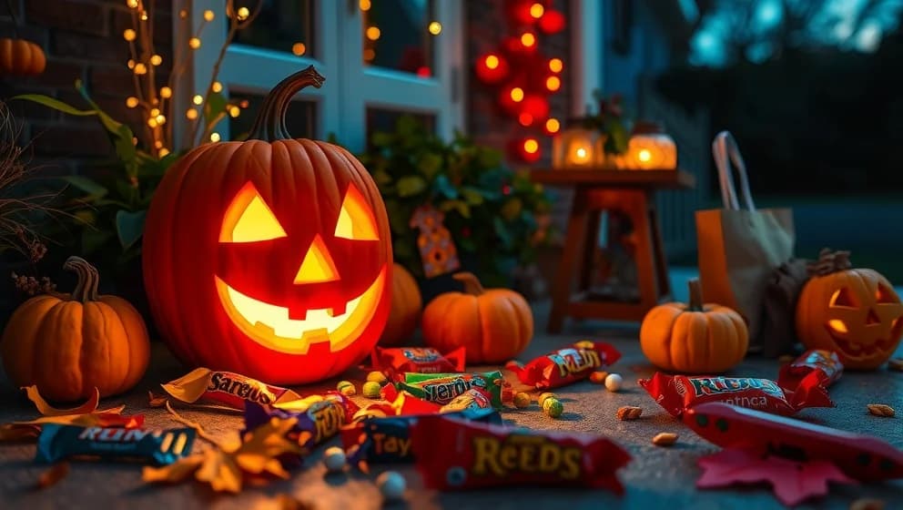 När går man bus eller godis på halloween