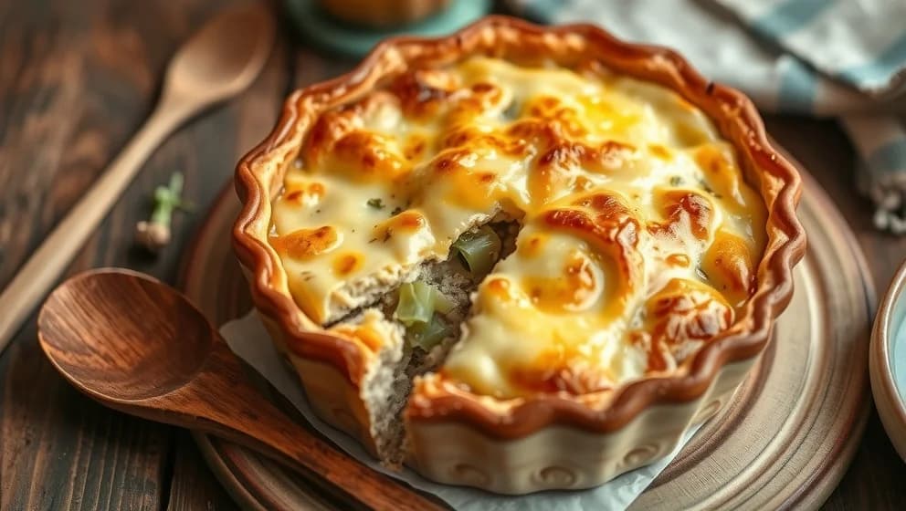 Ost och skinkpaj med purjolök hemma