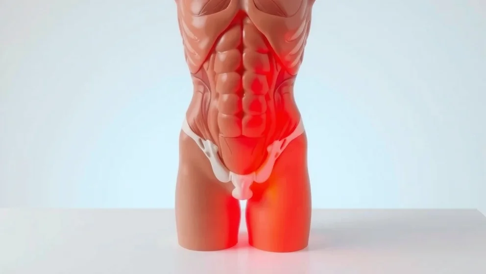 Smärta höger sida magen vid höften