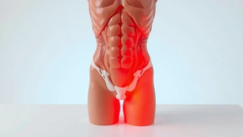 Smärta höger sida magen vid höften